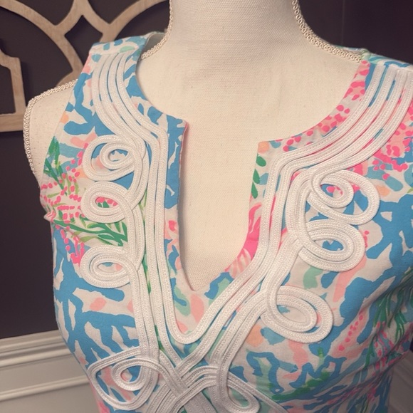 Lilly Pulitzer - NWOT Harper Shift Dress Multi Coral Bay - sz xs - Picture 2 of 4